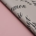 Пленка для цветов матовая, «Пузыри», 57×57 см, кремовый + св. розовый, 65 мкм - Фото 3