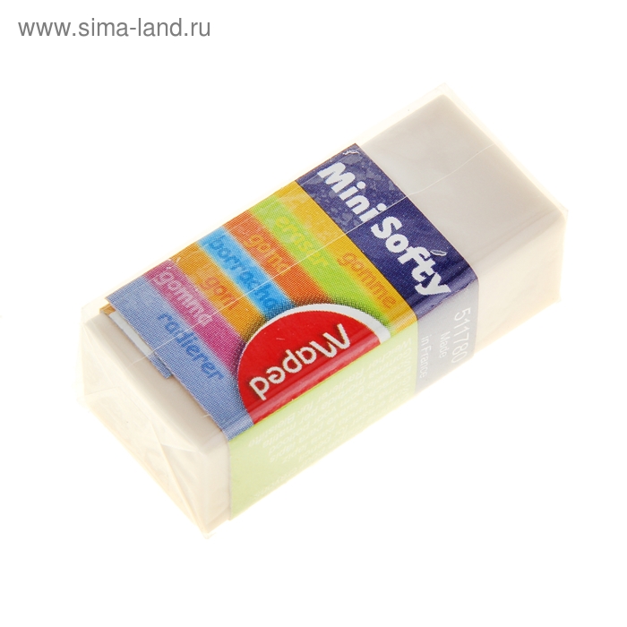 Ластик Maped Softy, картонный держатель - Фото 1