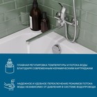 Смеситель для ванны Santek «Венга», длинный излив, с аксессуарами, хром - Фото 6
