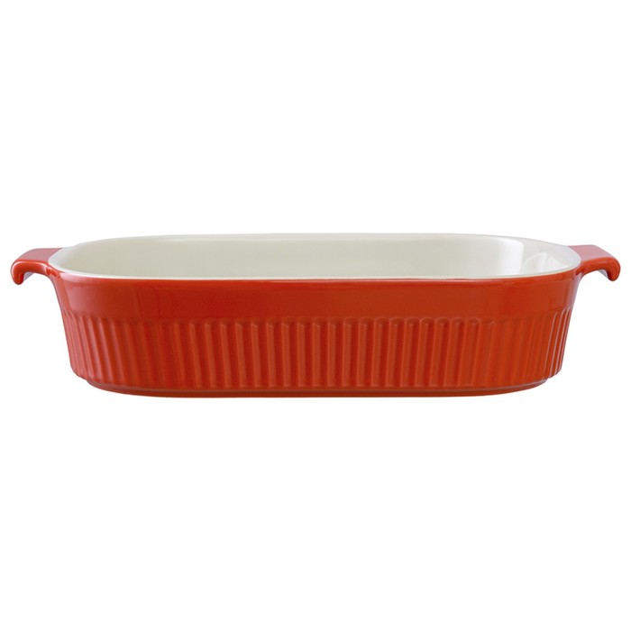 Блюдо для запекания Liberty Jones Soft ripples, размер 29.2х18.2 см, цвет красный - Фото 1