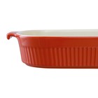 Блюдо для запекания Liberty Jones Soft ripples, размер 29.2х18.2 см, цвет красный - Фото 4