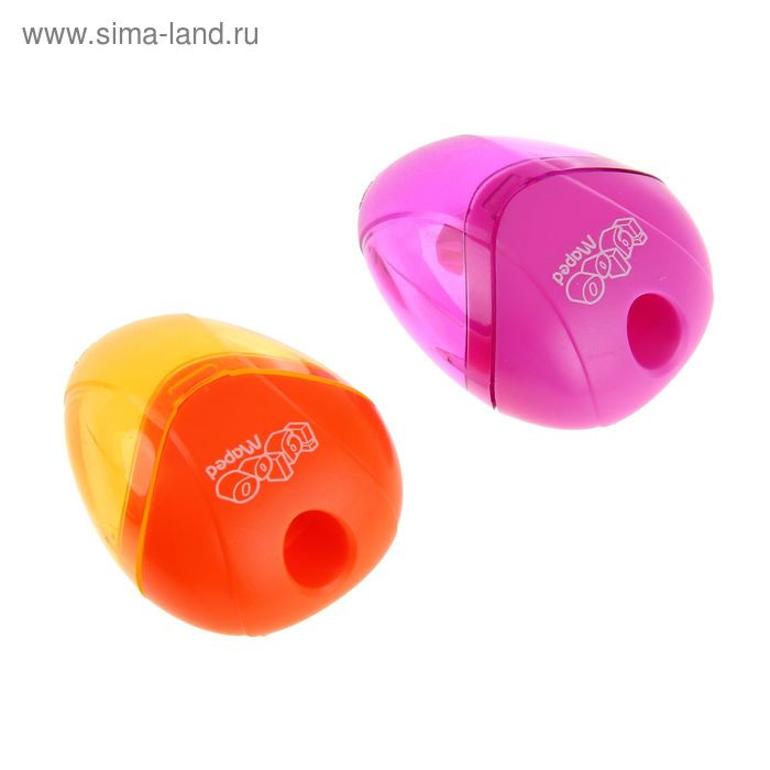 Точилка 1 отверстие с контейнером Maped I-Gloo, микс - Фото 1