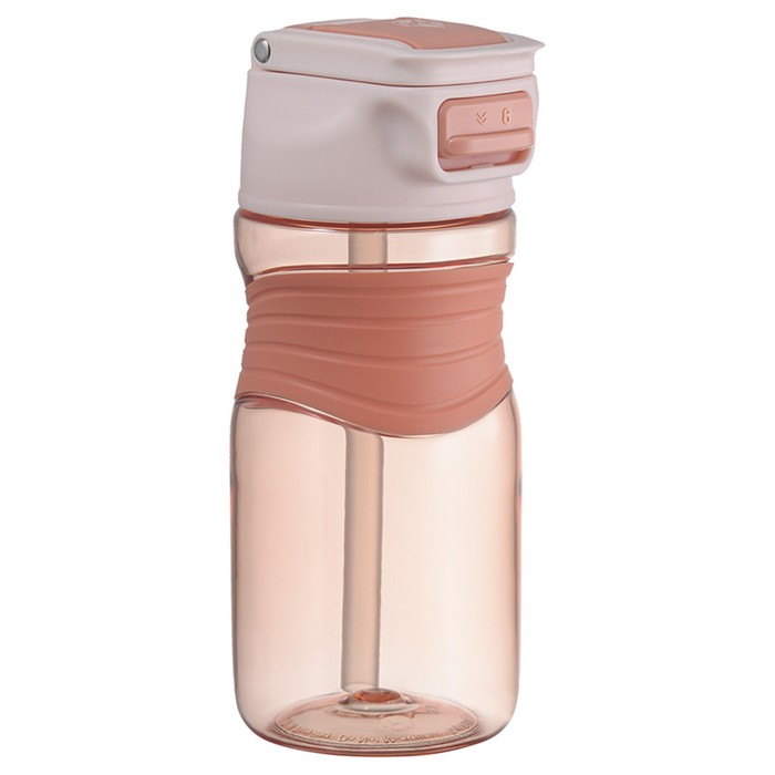 Бутылка для воды Smart Solutions Slow Sip, 450 мл, цвет розовый - Фото 1