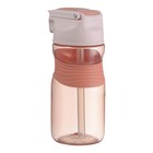 Бутылка для воды Smart Solutions Slow Sip, 450 мл, цвет розовый - Фото 3