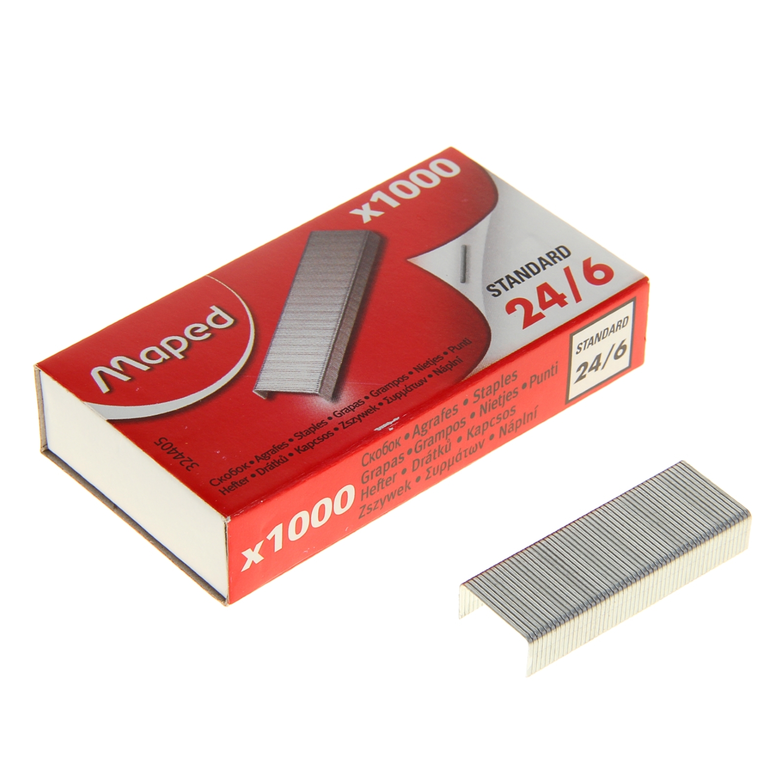 Скобы для степлера №24/6 Maped Standard, 1000 штук (324405) - Купить по ...