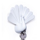 Ключница Qualy Peacock, цвет белый - Фото 1