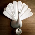 Ключница Qualy Peacock, цвет белый - Фото 3