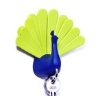Ключница Qualy Peacock, цвет синий - фото 294096729