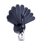 Ключница Qualy Peacock, цвет чёрный - фото 294096733