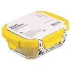 Контейнер для запекания и хранения Smart Solutions, прямоугольный, с крышкой, 370 мл, цвет жёлтый - Фото 8