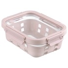 Контейнер для запекания, хранения и переноски продуктов в чехле Smart Solutions, 1050 мл, цвет розовый - фото 294096954