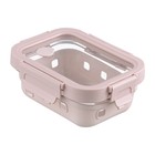 Контейнер для запекания, хранения и переноски продуктов в чехле Smart Solutions, 370 мл, цвет розовый - фото 294096961