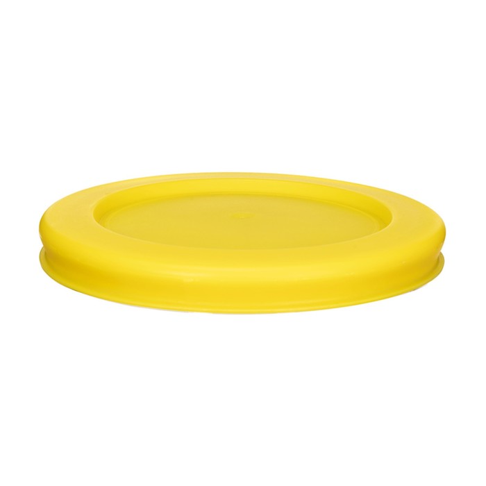 Крышка для стеклянного контейнера Smart Solutions, круглая, цвет жёлтый - Фото 1