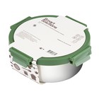 Ланч-бокс Smart Solutions, стеклянная крышка, 1.5 л, цвет зелёный - Фото 4