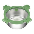 Ланч-бокс Smart Solutions, стеклянная крышка, 650 мл, цвет зелёный - Фото 2