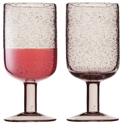 Набор бокалов для вина Liberty Jones Flowi, 410 мл, 2 шт, цвет розовый