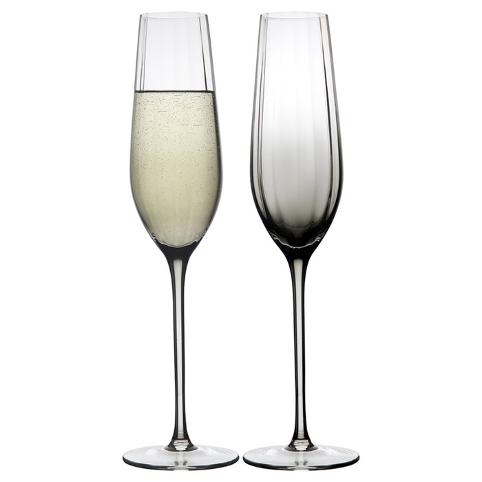 Набор бокалов для шампанского Liberty Jones Gemma Agate, 225 мл, 2 шт, цвет агат - Фото 1