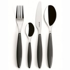 Набор столовых приборов Guzzini Cutlery Feeling, 24 предмета, цвет серый - фото 294098064