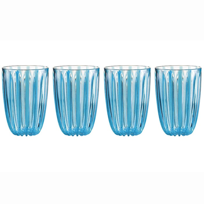 Набор стаканов Guzzini Dolcevita, 470 мл, 4 шт, цвет бирюзовый - Фото 1