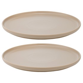 Набор тарелок Tkano Essential, 25 см, 2 шт, цвет бежевый