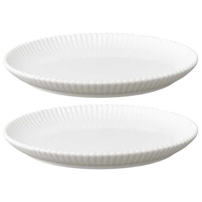 Набор тарелок Tkano Kitchen spirit, 21 см, 2 шт, цвет белый - Фото 1
