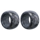 Набор колец для салфеток Liberty Jones Marm, чёрный мрамор, d=5 см, 2 шт - фото 294098432