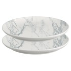 Набор тарелок Liberty Jones Marble, d=21 см, 2 шт - фото 294099043