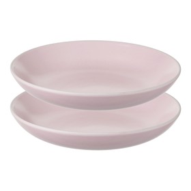 Набор тарелок для пасты Liberty Jones Simplicity, d=20 см, 2 шт, цвет розовый