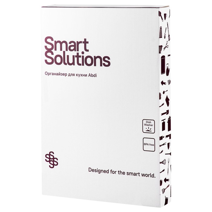 Органайзер для кухни раздвижной Smart Solutions Abdi, 26.8х39.5х5.1 см - фото 1907982633