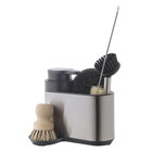 Органайзер с диспенсером для мыла Smart Solutions Atle, 17.5х12.5х15.5 см, цвет серебристый - Фото 4