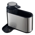 Органайзер с диспенсером для мыла Smart Solutions Atle, 17.5х12.5х15.5 см, цвет серебристый - Фото 7