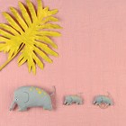 Погремушка из хлопка Tkano Tiny World «Слоник Lou», 14х8 см - Фото 3
