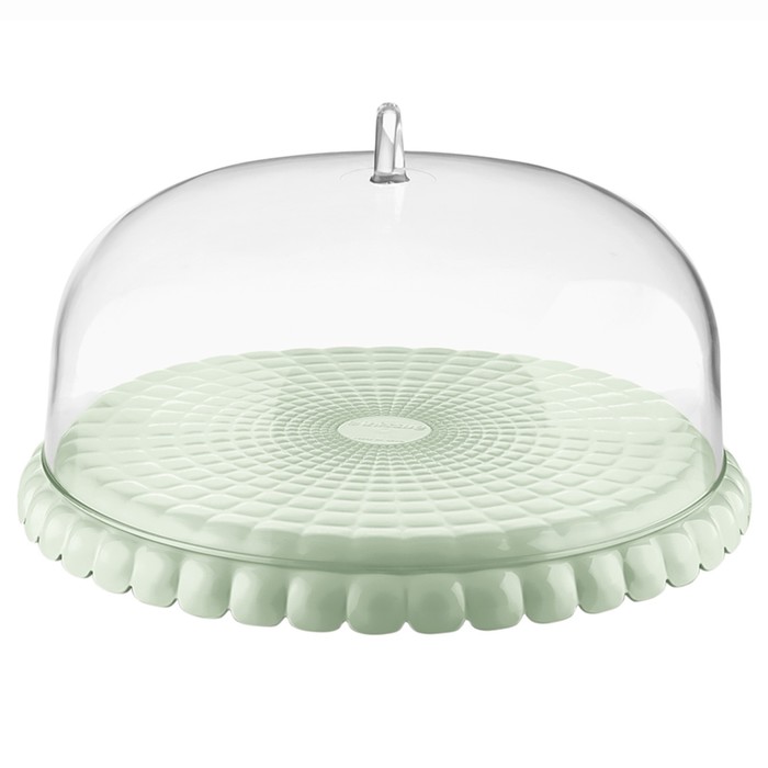 Подставка для торта с крышкой Guzzini Tiffany, d=30 см, цвет зелёный - Фото 1