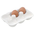 Подставка для яиц Liberty Jones Simplicity, 18.6х12.4 см, цвет белый - Фото 1
