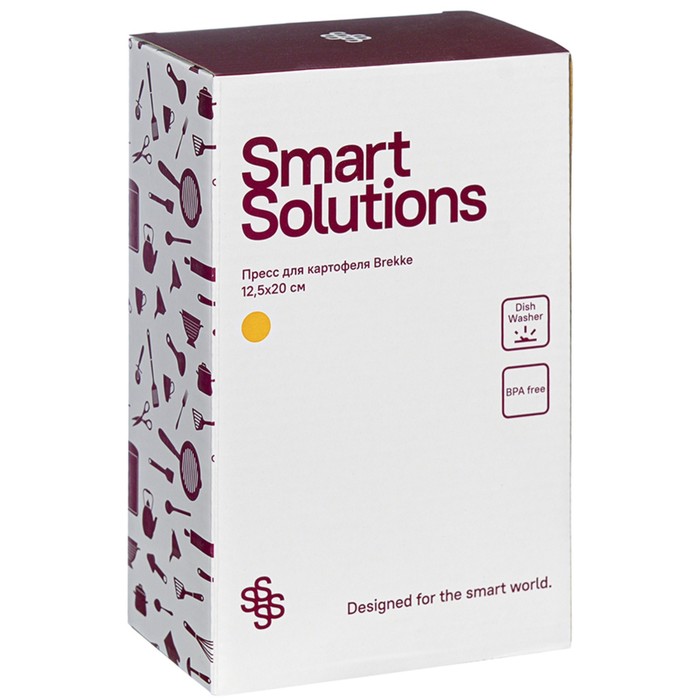 Пресс для картофеля Smart Solutions Brekke, 12.5х19.5 см - фото 1882969421