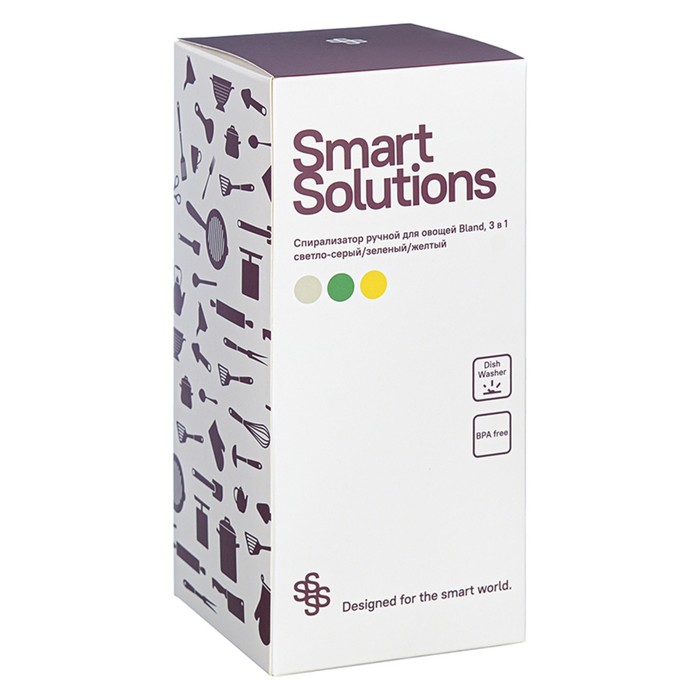 Спирализатор ручной для овощей Smart Solutions Bland, 3 в 1 - фото 1906536645