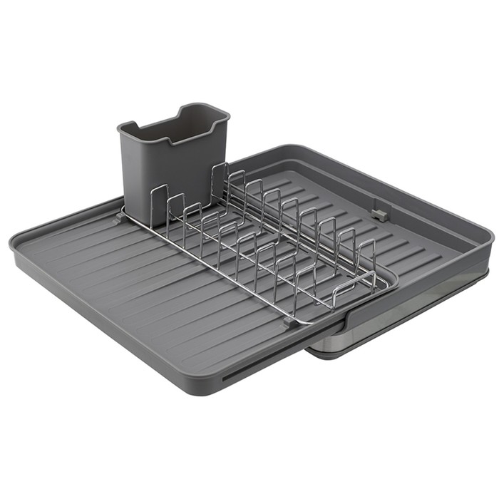Сушилка для посуды Smart Solutions Atle, раздвижная большая, цвет серый - фото 1907983100