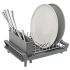 Сушилка для посуды Smart Solutions Atle, раздвижная малая, цвет серый - фото 294100127