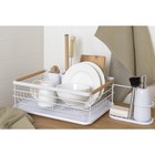 Сушилка для посуды Smart Solutions Granli, 43x30.5x14 см, цвет белый - Фото 3
