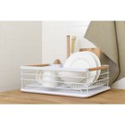 Сушилка для посуды Smart Solutions Granli, 43x30.5x14 см, цвет белый - Фото 4