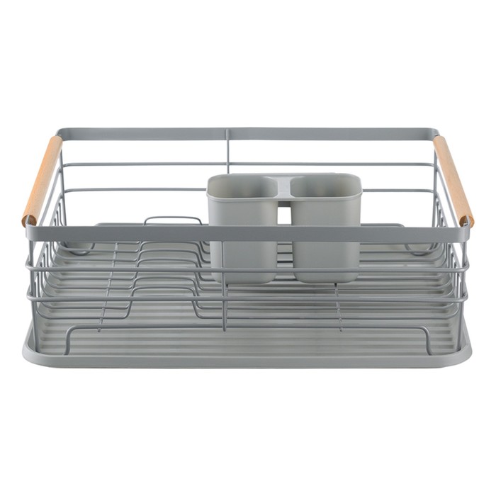 Сушилка для посуды Smart Solutions Granli, 43x30.5x14 см, цвет серый - фото 1907983137