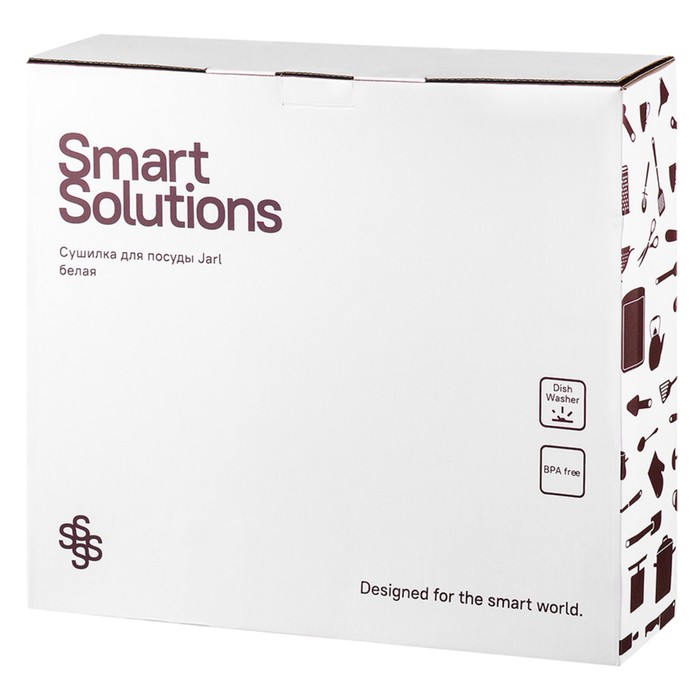 Сушилка для посуды Smart Solutions Hoem, 48х30х10 см, цвет серый - фото 1907983150