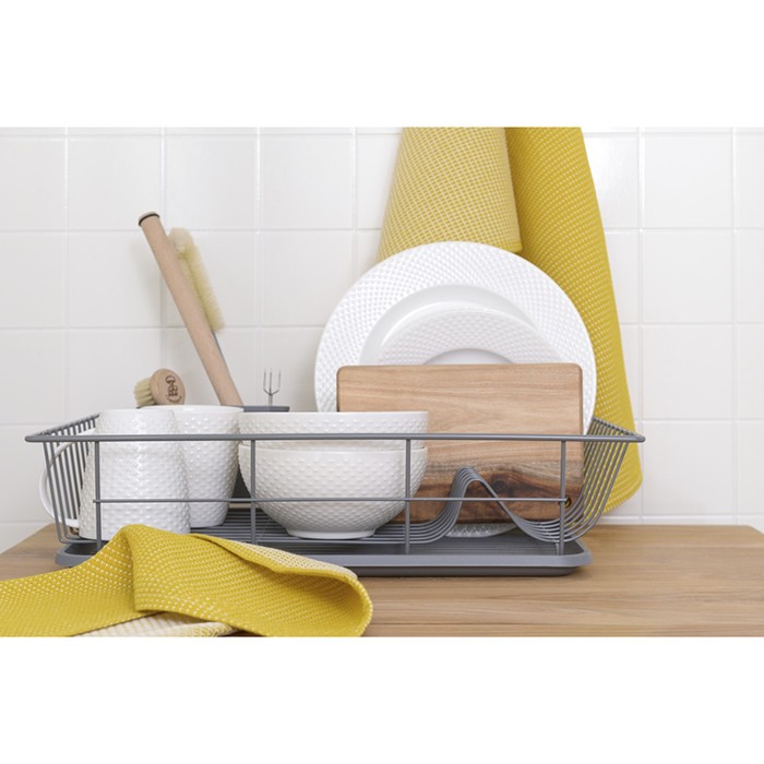 Сушилка для посуды Smart Solutions Hoem, 48х30х10 см, цвет серый - фото 1907983152