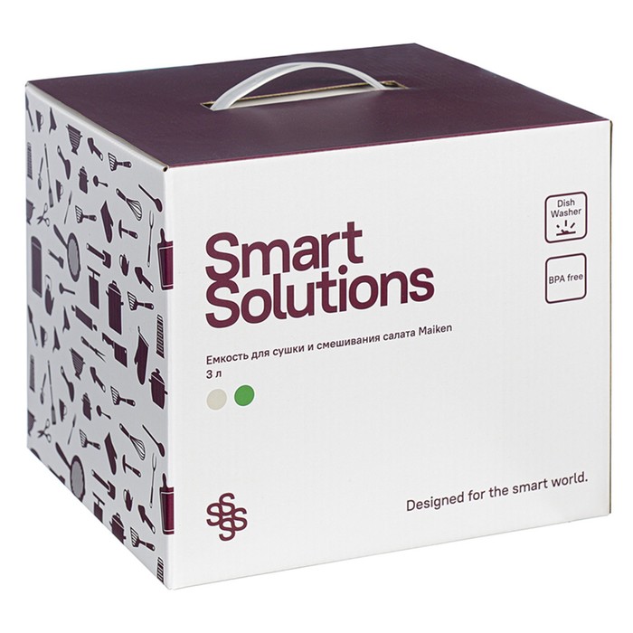 Сушилка для салата Smart Solutions Maiken, 3 л - фото 1907983172