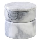 Шкатулка для украшений Bergenson Bjorn Marm, 10.5х11.8 см, цвет белый мрамор - фото 296926062