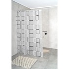 Штора для ванной комнаты, 180х200 см, полупрозрачный - Фото 2