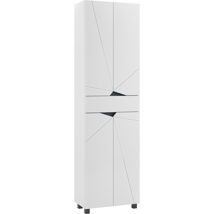 Пенал напольный «Домино» Vector 55, 1 ящик, 550×316×1950 мм, цвет белый - Фото 1