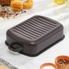 УЦЕНКА Противень, 3 л, коричневый рябчик - Фото 5