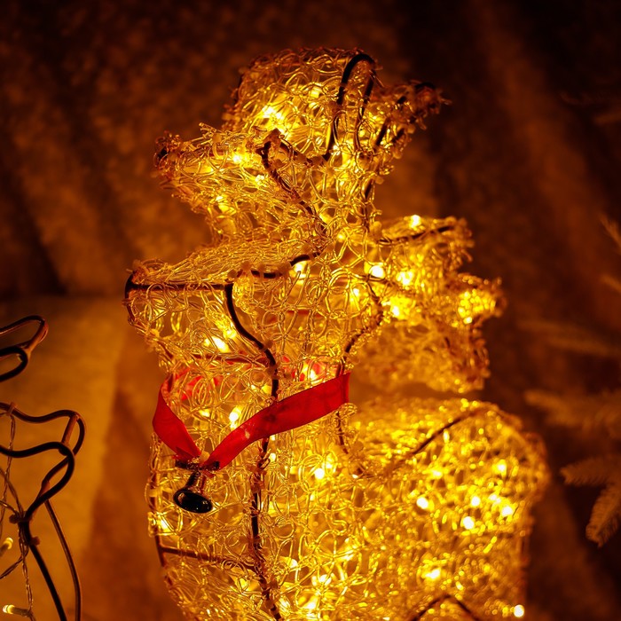 Светодиодная фигура «Олень золотистый», 36 × 60 × 21 см, 20 Вт, 220 В - фото 1906537090