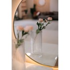 Декоративная ваза из рельефного стекла, 115×115×250 мм, цвет прозрачный - Фото 1